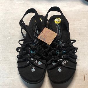 Skechers sandals black